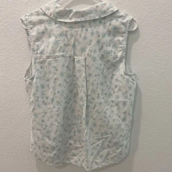 Coral Bay Button Down Tank Size Petite Large - Picture 3 of 4